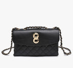 EveryHour Quilted Accent Crossbody with Chain Strap