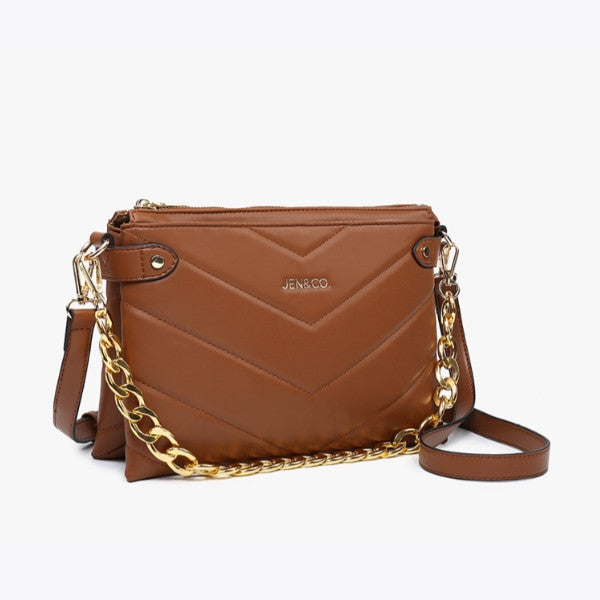 Jen & Co Britt Puffer Crossbody with Snaps alt view