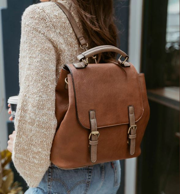 Jen & Co Brooks Convertible Backpack style shot