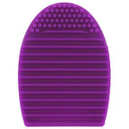 Brushegg Silcone Makeup Brush Cleaning Tool - Purple