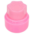 Beauty Treats Bunny Lip Balm Keychain showing paw print imprint on the top of balm