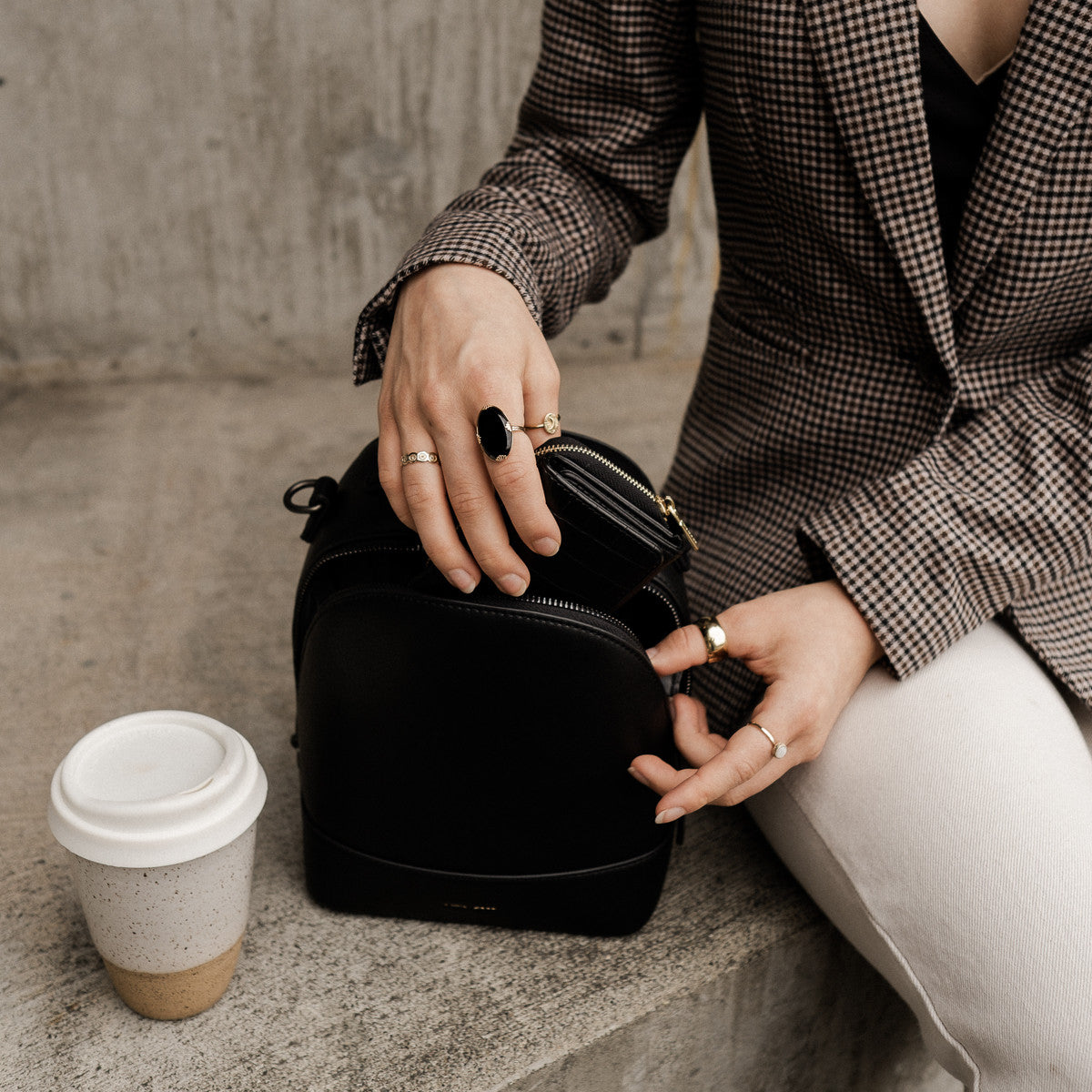 Pixie Mood Cora Backpack Small lifestyle shot 2