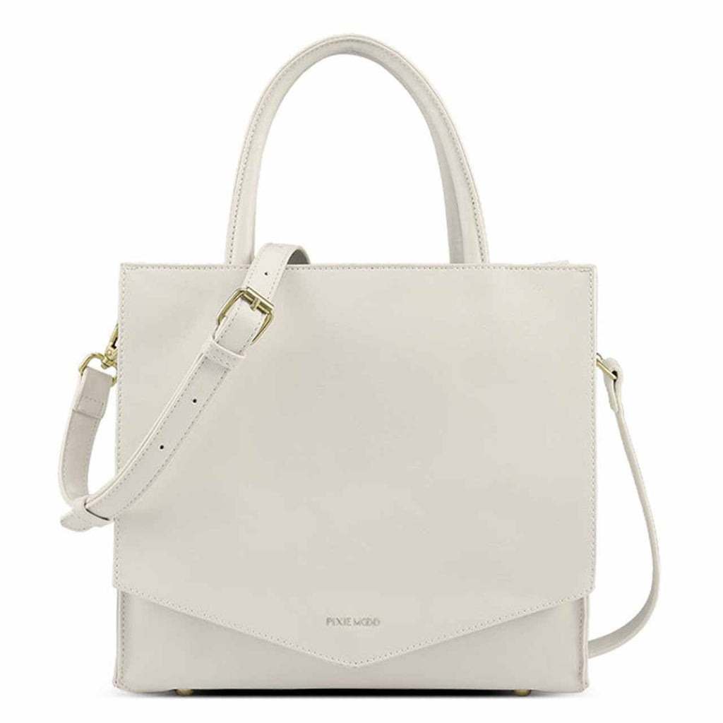Pixie Mood Caitlin Tote Small in Coconut Cream