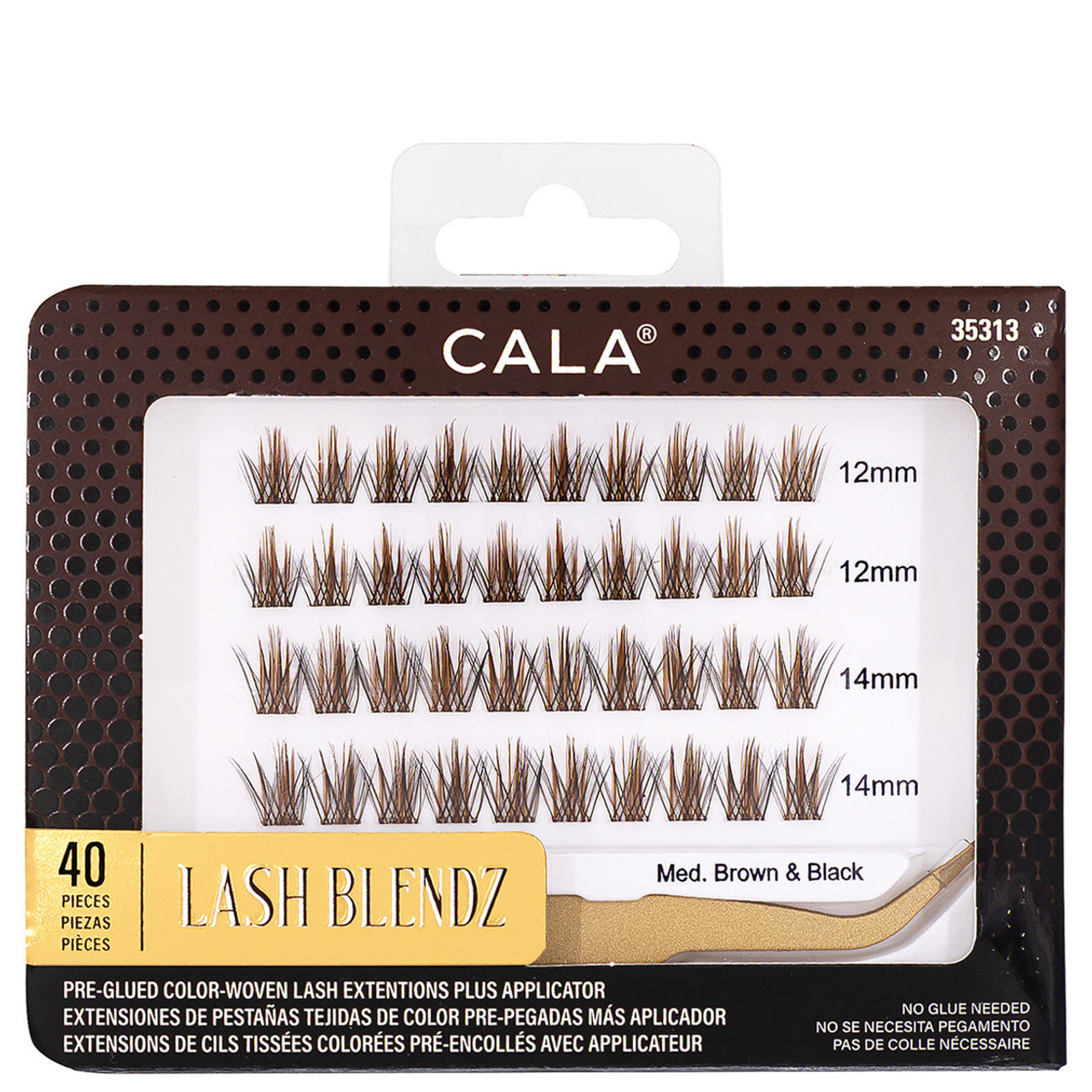 Cala Lash Blendz Individual Lash Extension Clusters Brown and Black