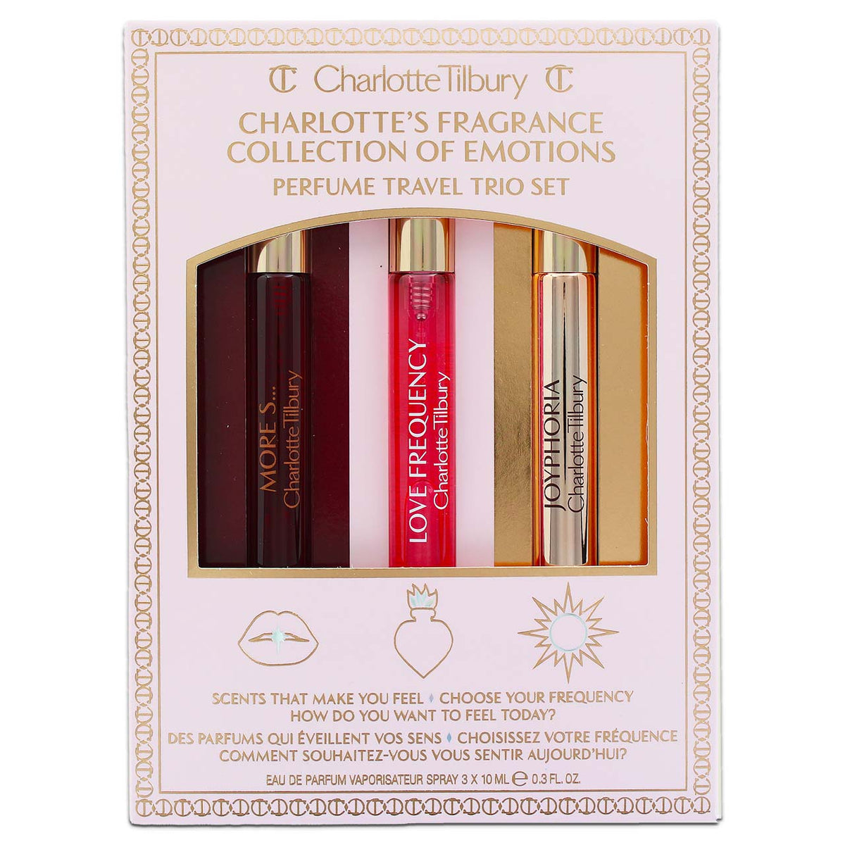 Charlotte Tilbury Charlotte's Fragrance Collection of Emotions Perfume Travel Trio Set