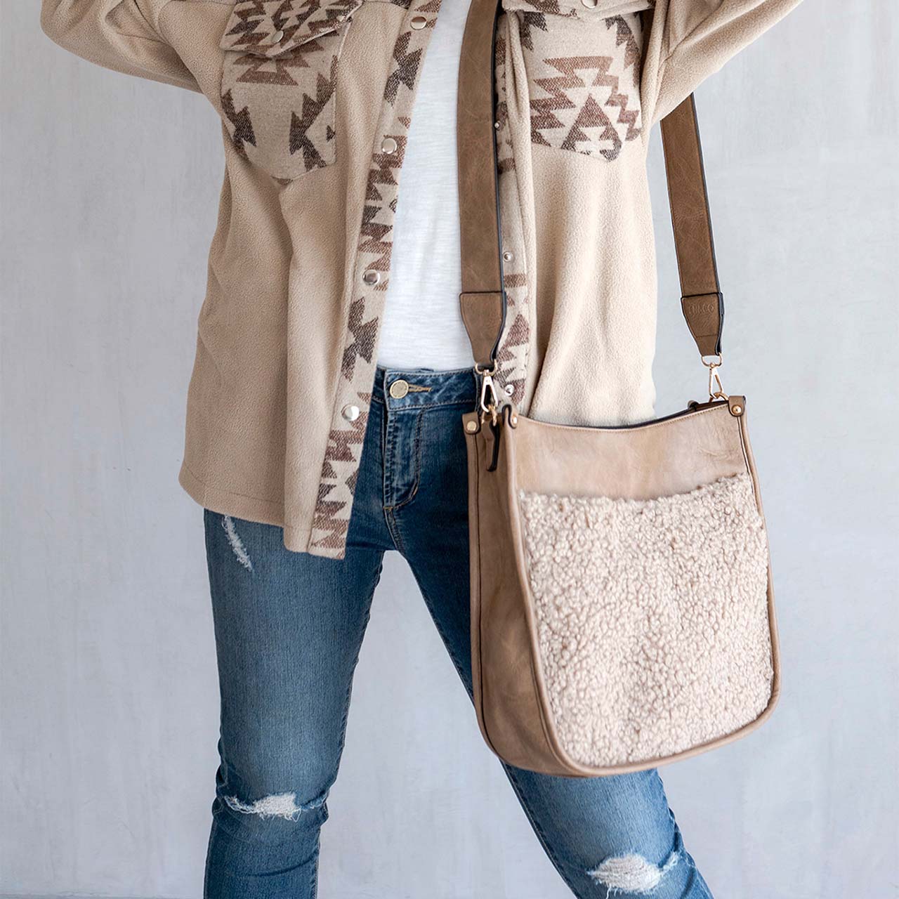Jen & Co Chloe Crossbody with Guitar Strap
