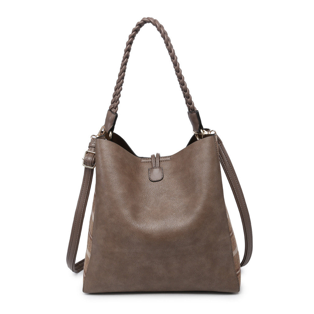 Jen & Co Dina Tote with Tassel back view