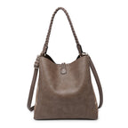Jen & Co Dina Tote with Tassel back view
