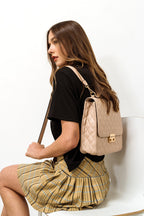 EveryHour Quilted Convertible Backpack w/ Metal Push Lock style shot