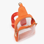 Jen & Co Ellen Clear Sling Bag with Guitar Strap inside view