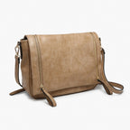 Jen & Co Foster Distressed Dual Zip Crossbody alt view