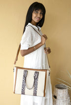 Jen & Co Haley Canvas Tote styleshot 2