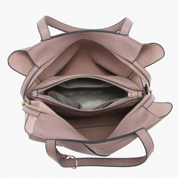 Jen & Co Hunter Pocket-Front Distressed Tote inside view