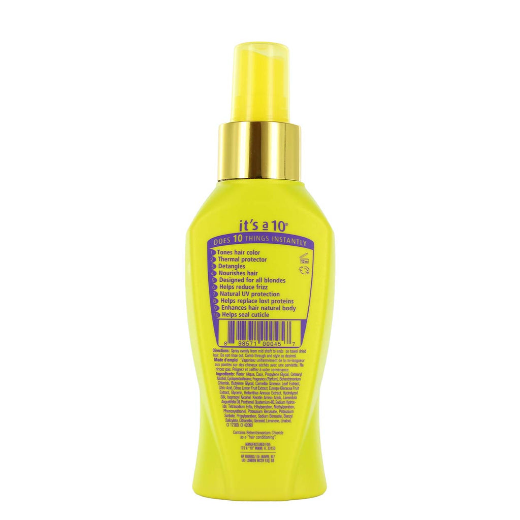 it's a 10 Miracle Leave-in for Blondes