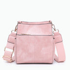 Jen & Co Jeanne Square Bucket Bag w/ Guitar Strap