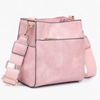 Jen & Co Jeanne Square Bucket Bag w/ Guitar Strap alt view