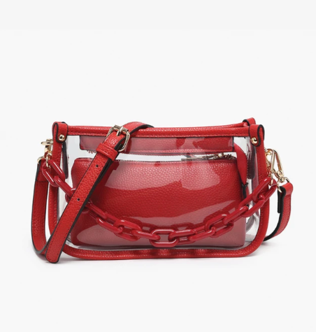 Jen & Co Jessica Clear Crossbody