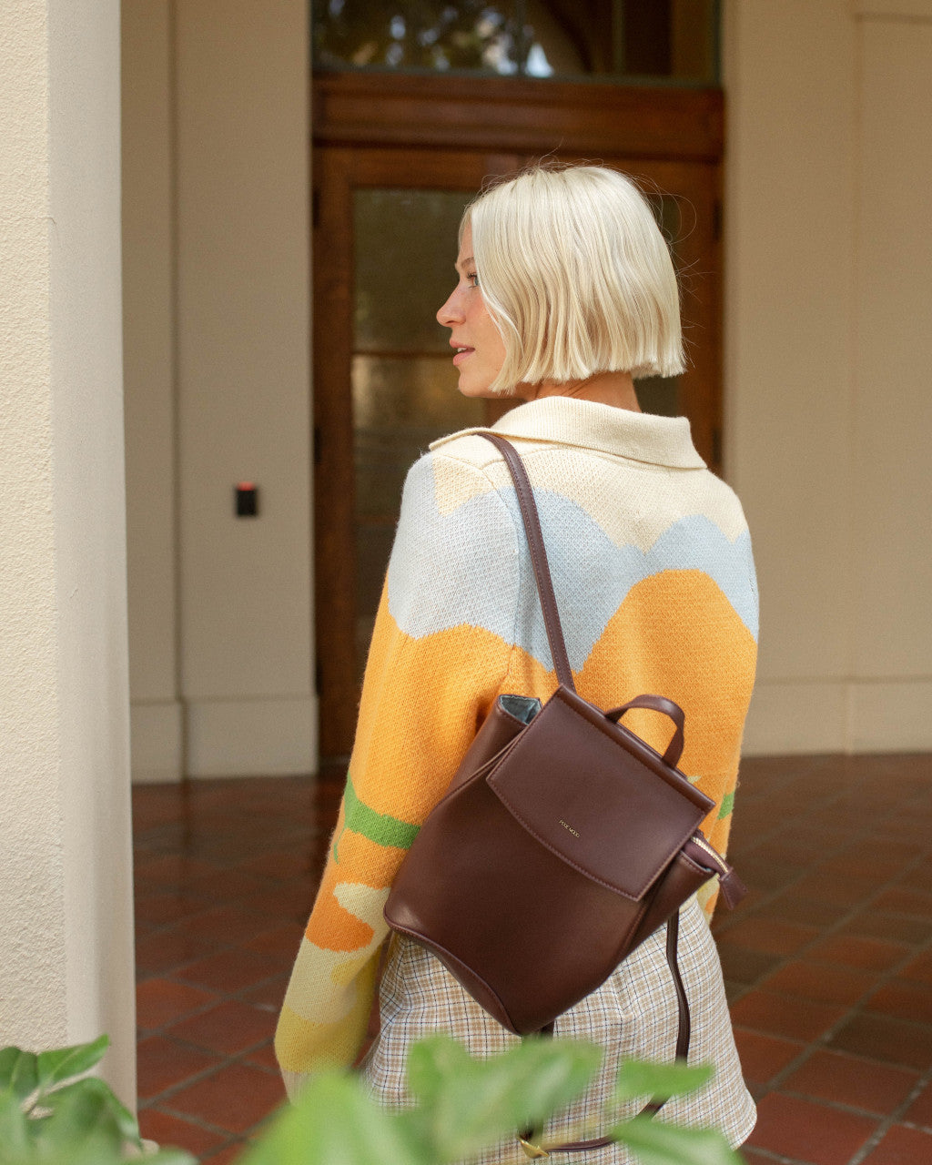 Pixie Mood Mini Kim Backpack style shot chocolate