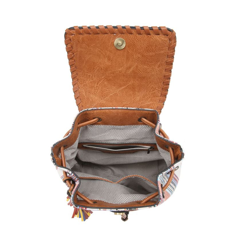 Jen & Co Kourtney Backpack inside view
