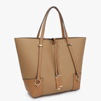 Jen & Co Kya Structured Tote w/ Contrast Trim alt view