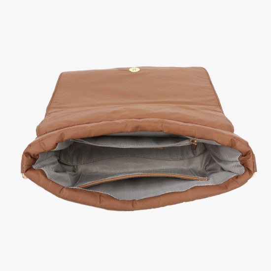 Jen & Co Quilted Crossbody with Chain inside view