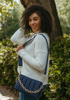 Jen & Co Quilted Crossbody with Chain style shot