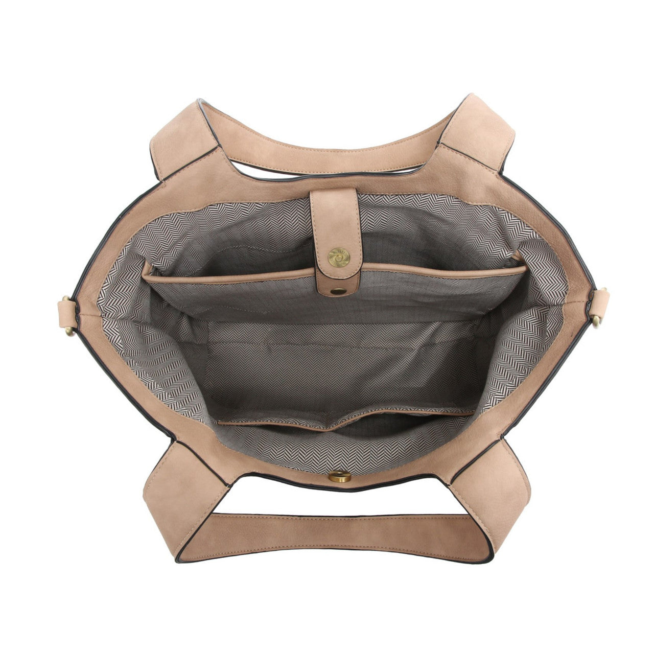 Jen & Co Lane Tote Bag with Pouch inside view