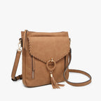 Jen & Co Layla Faux Suede Whipstitch Crossbody alt view