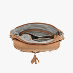 Jen & Co Layla Faux Suede Whipstitch Crossbody inside view