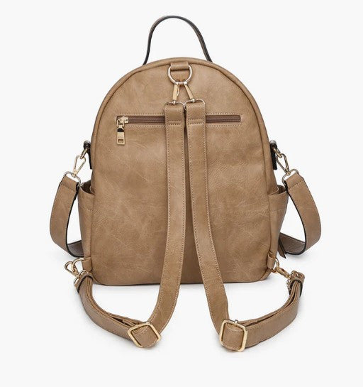 Jen & Co Lillia Convertible Backpack back view