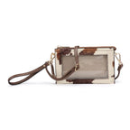 Jen & Co Maeve Phone Crossbody in cow print