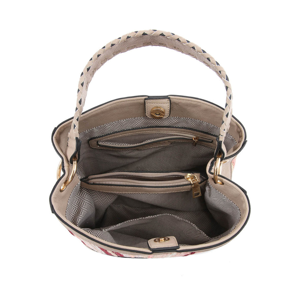 Jen & Co Aliza Maude Bucket Satchel inside
