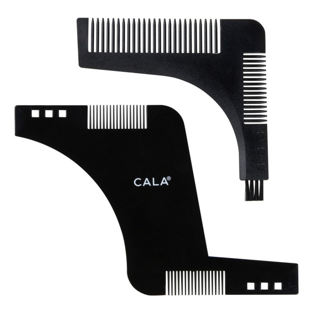 Cala for Men 2 pc Beard Stencil Shaper Set