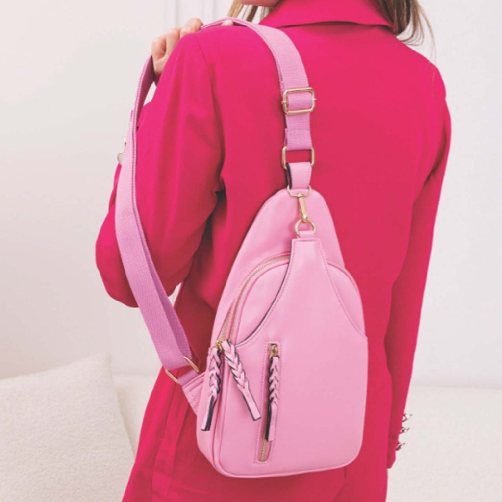 Jen & Co Nikki Dual Compartment Sling Pack Bag