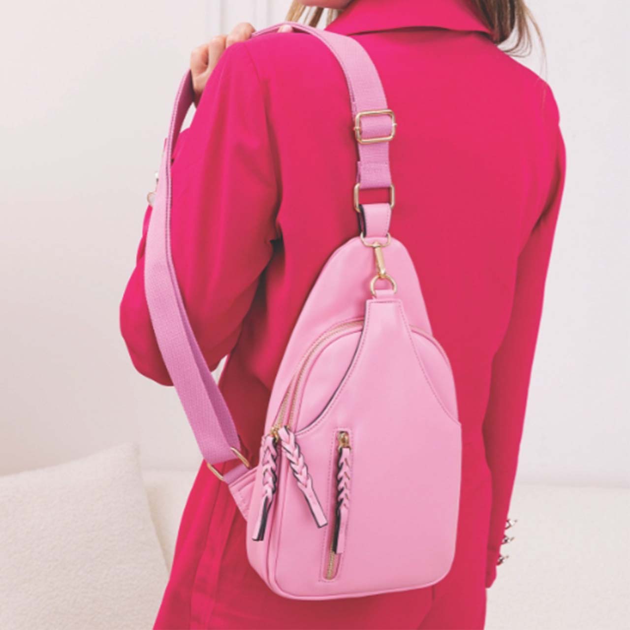 Jen & Co Nikki Dual Compartment Sling Pack Bag