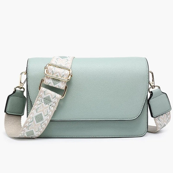 Jen & Co Noah Flapover Crossbody with Guitar Strap