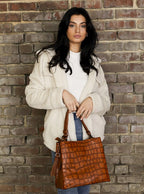 Olivia Style Shot Woven Brown