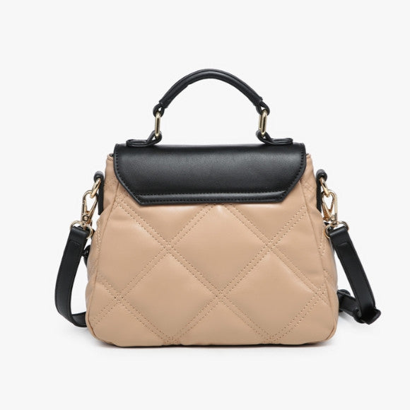 Jen & Co Ollie Quilted Crossbody w/ Chain Strap back view