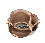 Jen & Co Penny Bucket Bag with Guitar Strap Inside View