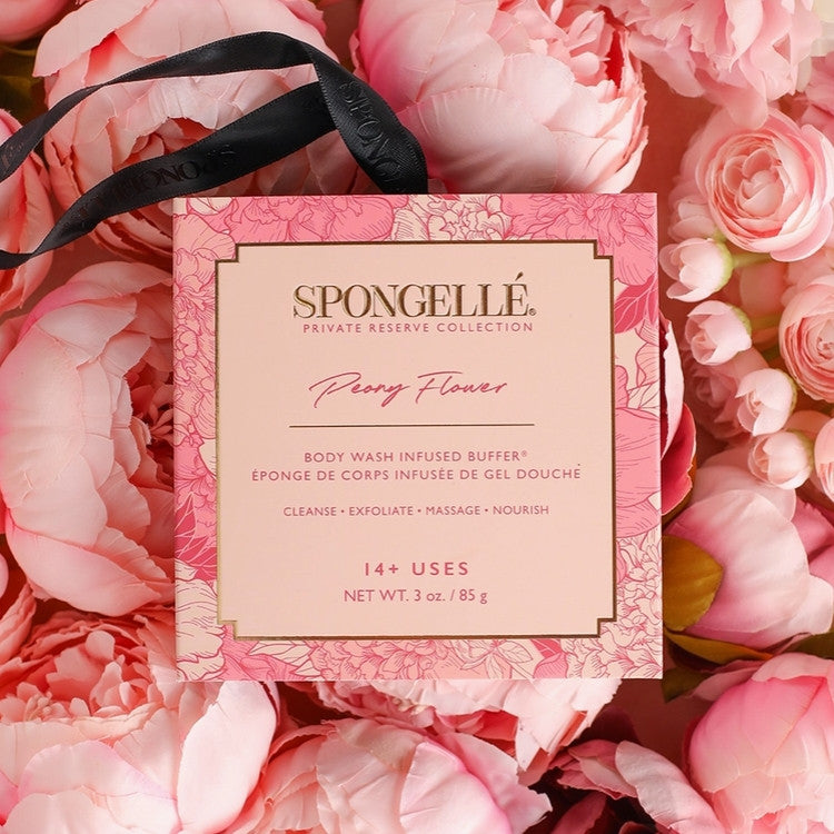 Spongelle Peony Boxed Flower style shot