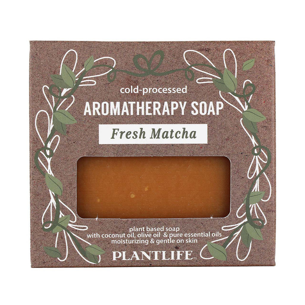 Plantlife Cold-Pressed Aromatherapy Soap - Fresh Matcha