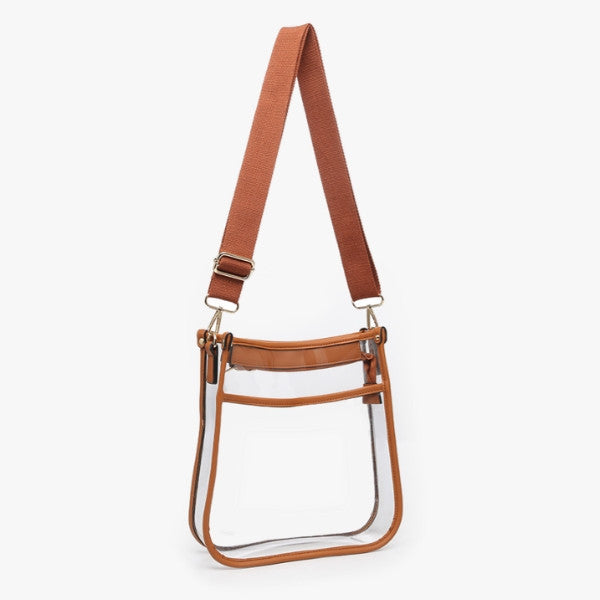 Jen & Co Posie Clear Crossbody with Removeable Strap alt view