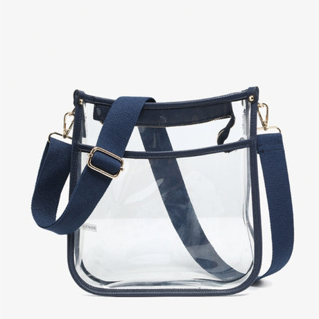 Jen & Co Posie Clear Crossbody with Removeable Strap