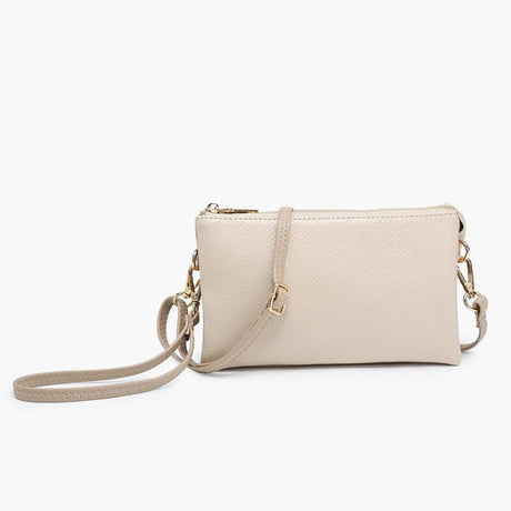 Snake greige handbag with a chain detail on a white background