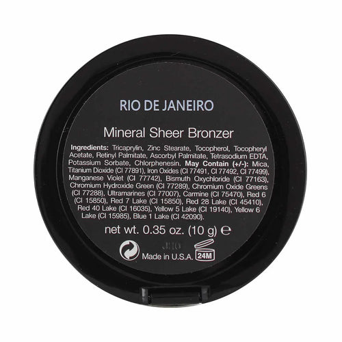 Annika Maya Mineral Sheer Bronzer - Rio De Janeiro - back of compact