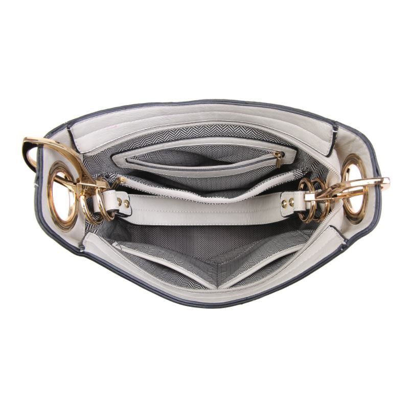 Jen & Co Rochelle Hobo Bag inside view