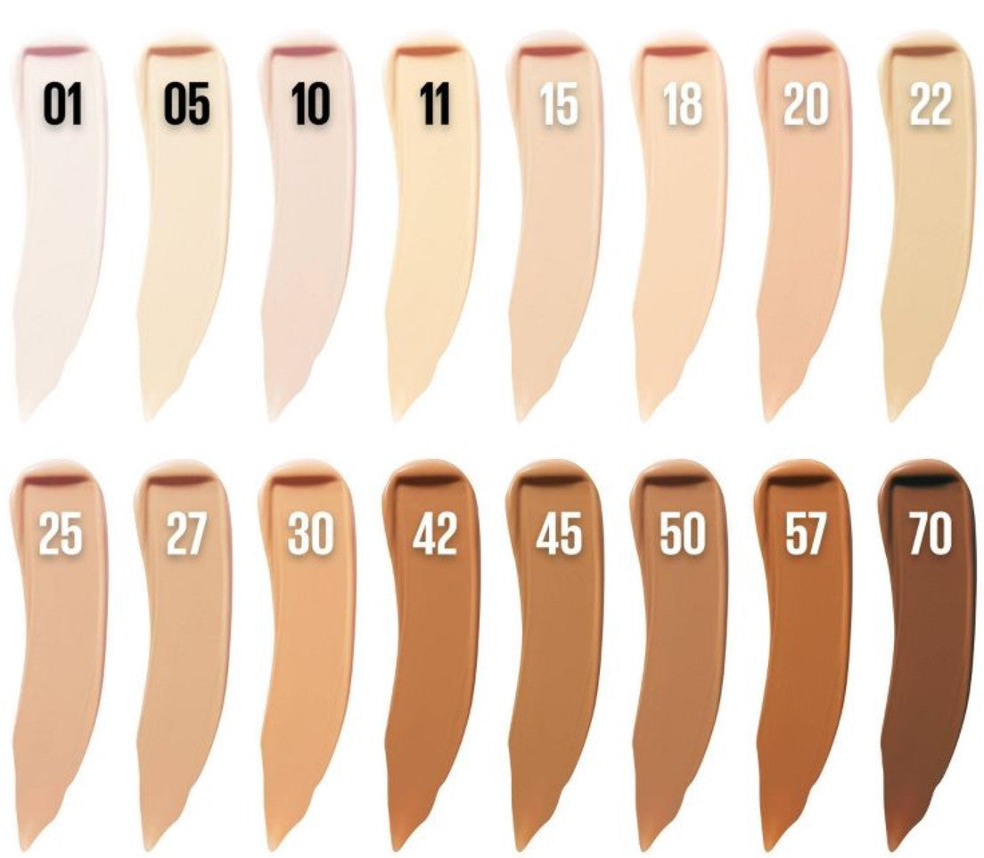 Maybelline Super Stay 30H Active Wear Liquid Concealer shade chart