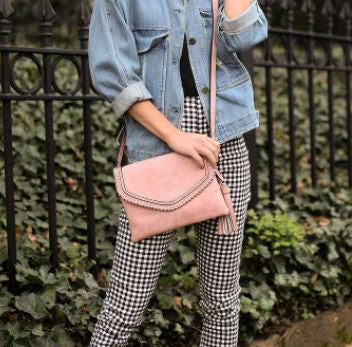 Jen & Co Sloane Flapover Crossbody lifestyle shot