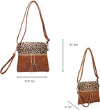 Jen & Co Tara Crossbody with Tassel Zippers