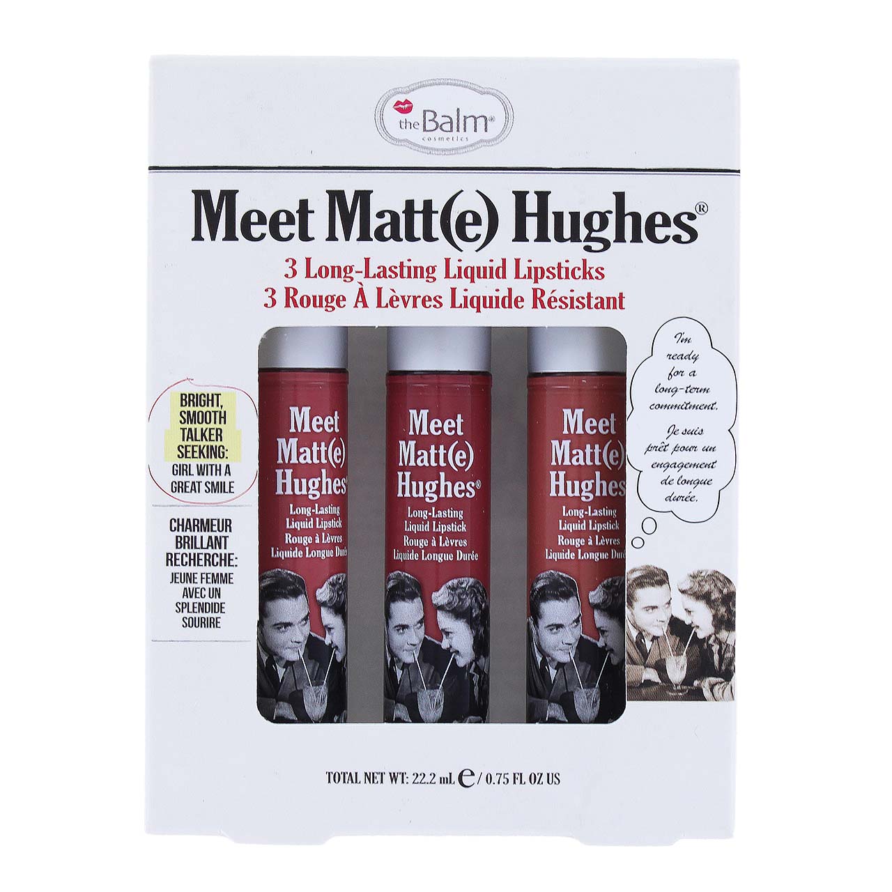 theBalm Meet Matt(e) Hughes 3-pc Lip Kit - Charming, Sincere, Committed